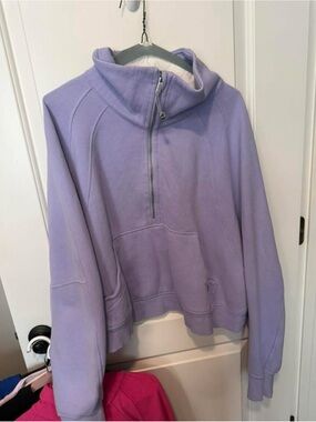 lululemon athletica Lavender Half-Zip Cozy Pullover Funnel Neck
SIZE L/XL